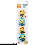 Minions Erasers Pack Of 4 One Size B07MFYDKQ9